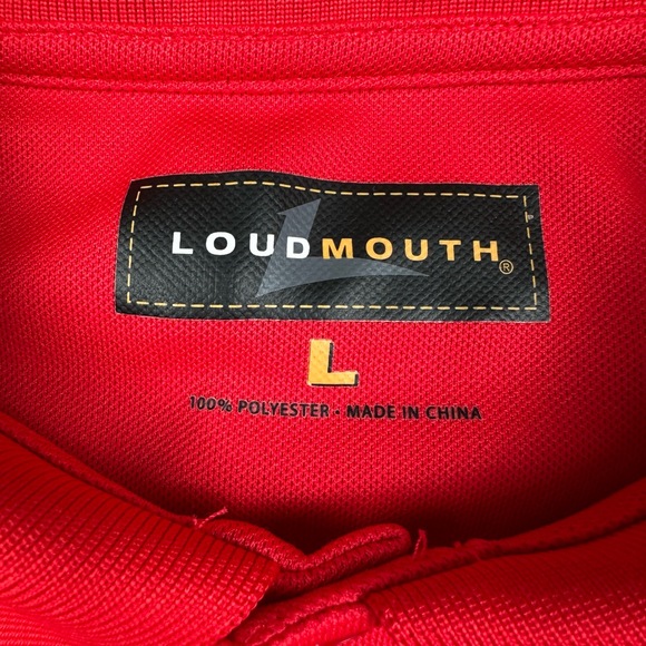 LOT OF 3 Loudmouth Polo Shirts Mens L Short Sleeve Golf Athletic Preppy Casual - Picture 3 of 16